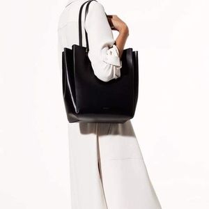 Aritzia Structured Leather Tote